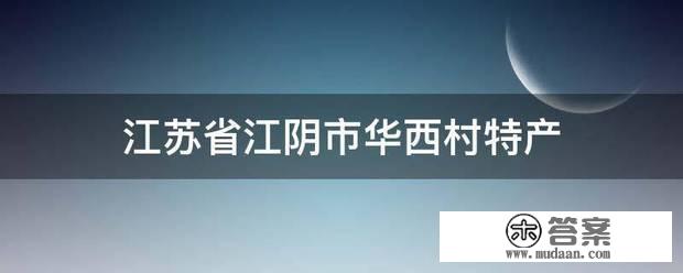 江苏省江阴市华西村特产