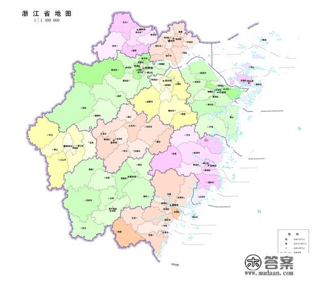 浙江省各市、县地图