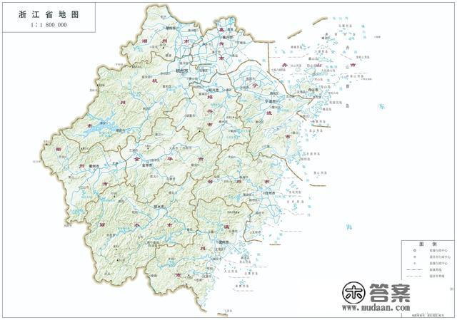 浙江省各市、县地图