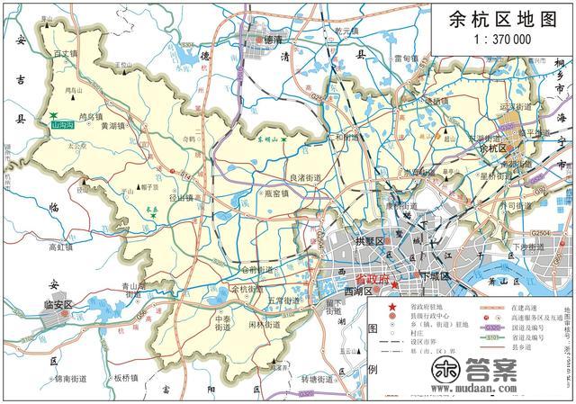 浙江省各市、县地图