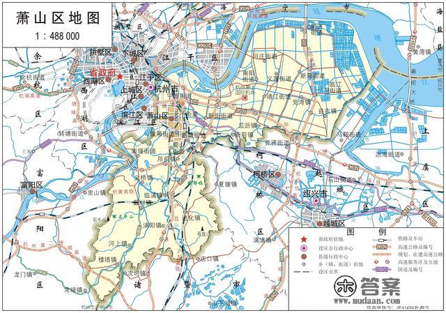 浙江省各市、县地图