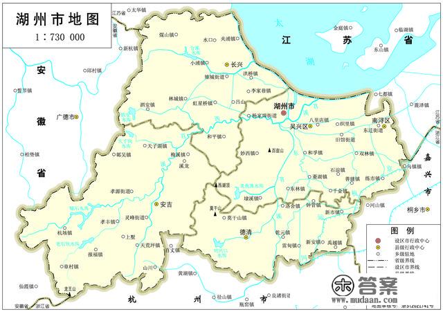 浙江省各市、县地图