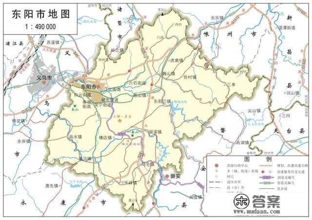 浙江省各市、县地图