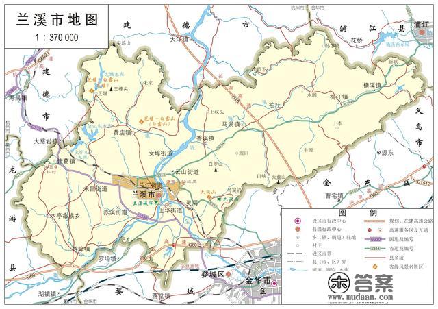 浙江省各市、县地图