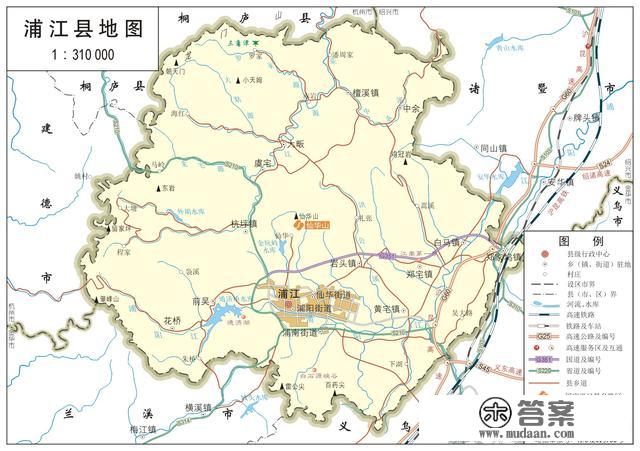 浙江省各市、县地图