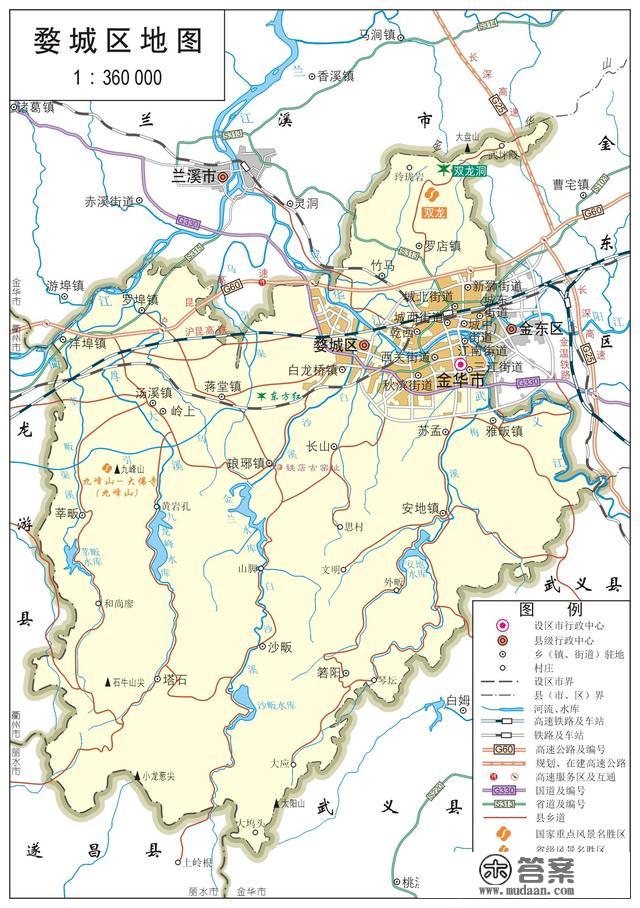 浙江省各市、县地图