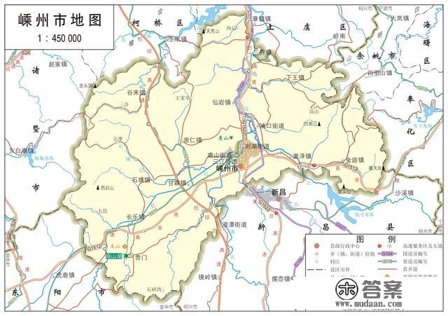 浙江省各市、县地图