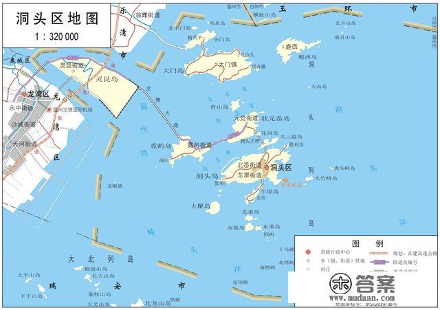 浙江省各市、县地图