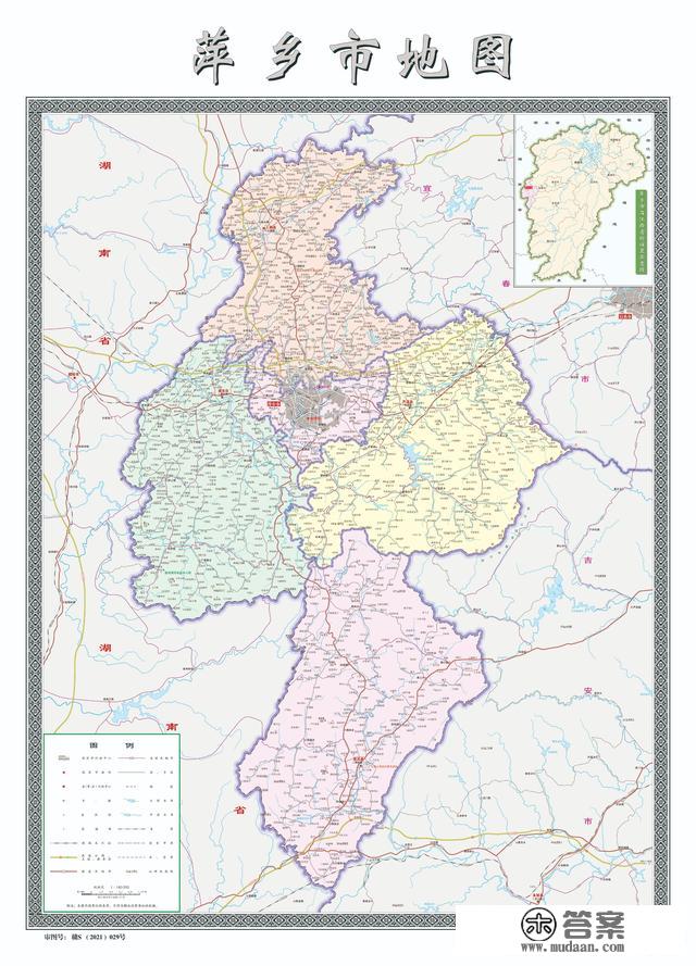 江西省各市、县地图