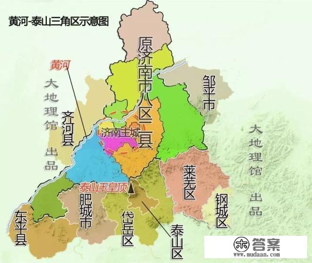 一组地图，认识山东省会济南