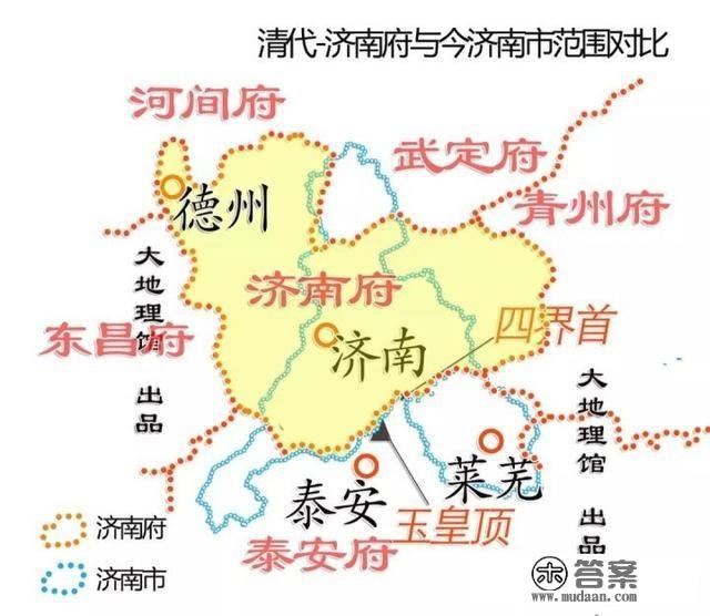 一组地图，认识山东省会济南