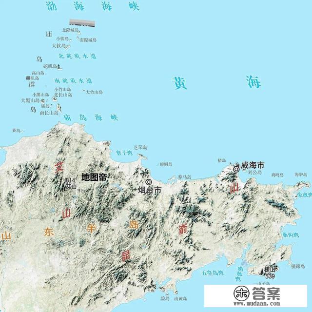 最新版‖山东省2022年高清地形图（建议收藏）