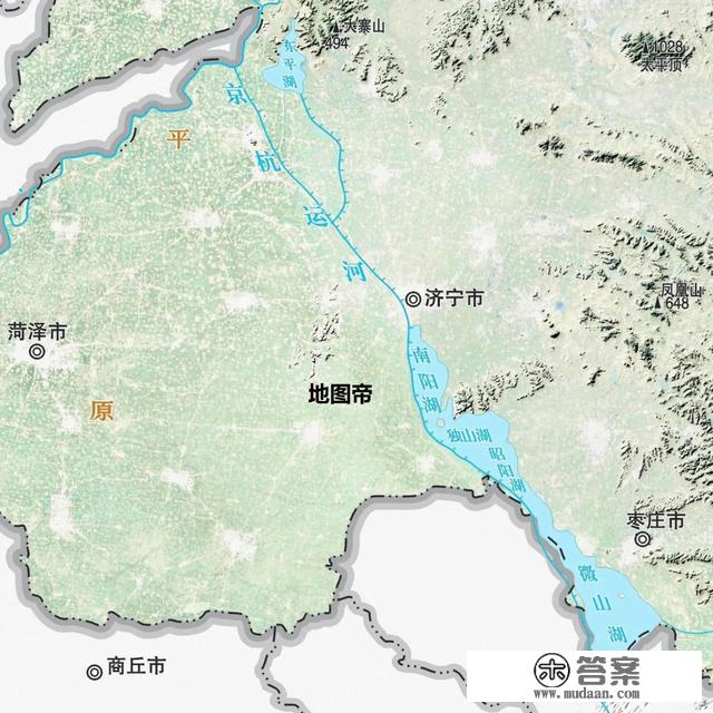 最新版‖山东省2022年高清地形图（建议收藏）