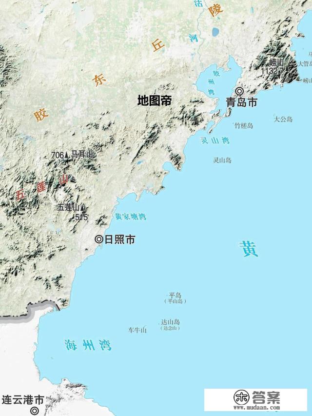 最新版‖山东省2022年高清地形图（建议收藏）