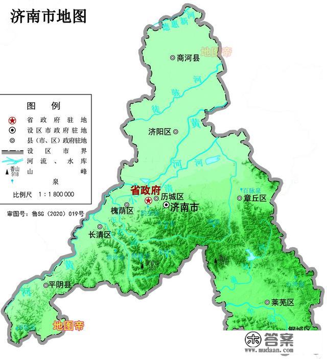 17张地形图，快速了解山东省各市