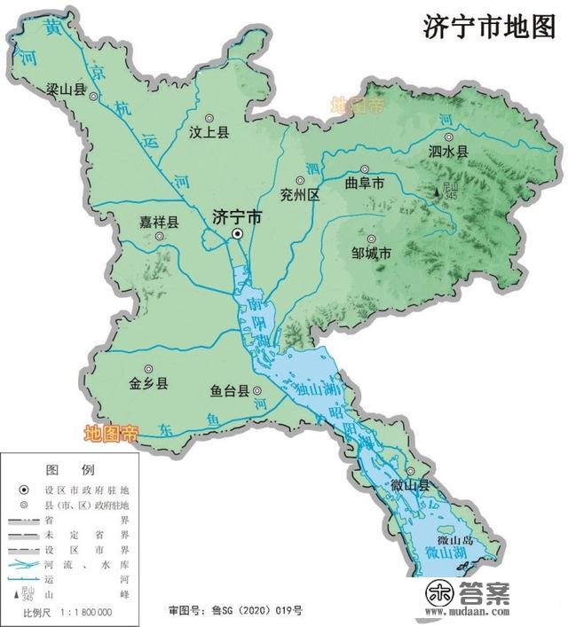 17张地形图，快速了解山东省各市