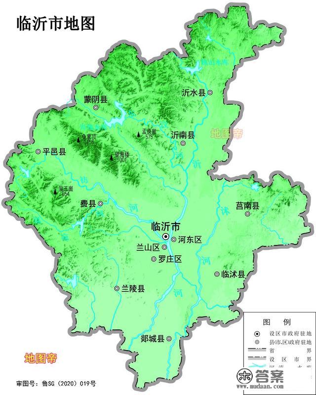 17张地形图，快速了解山东省各市