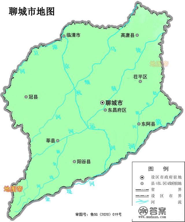 17张地形图，快速了解山东省各市