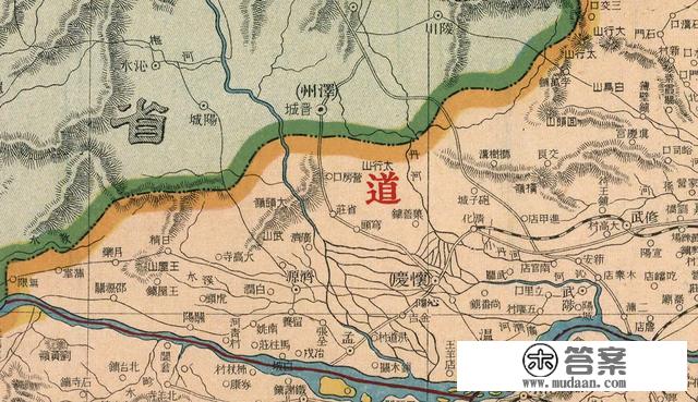 105年前，河南省老地图，精确到村镇，快来看看有您家乡吗？