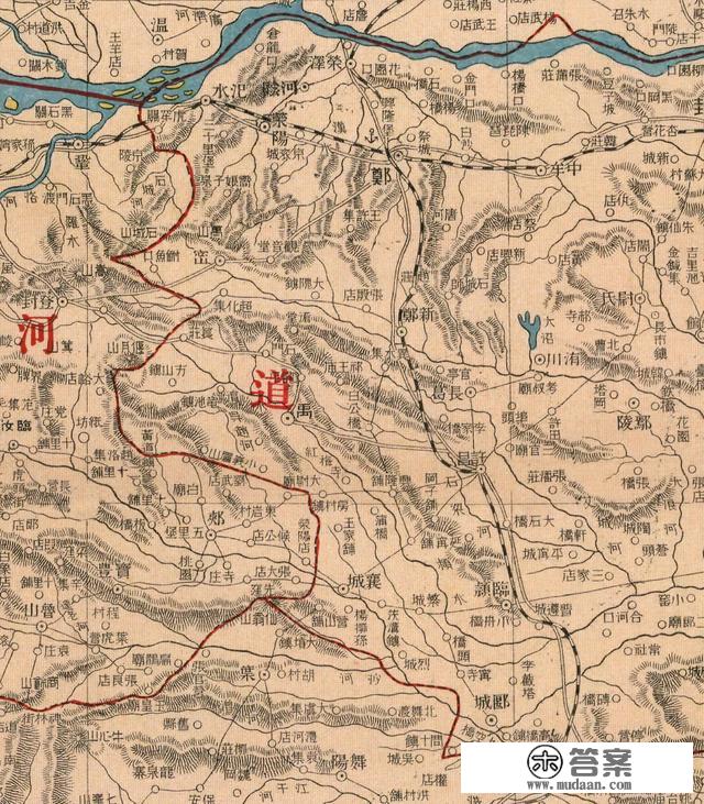 105年前，河南省老地图，精确到村镇，快来看看有您家乡吗？