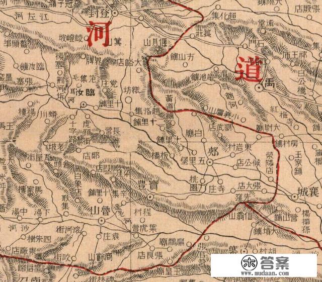 105年前，河南省老地图，精确到村镇，快来看看有您家乡吗？