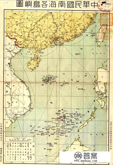 南中国海历史地图2——南海疆域线、南海十一段线是怎么形成的？