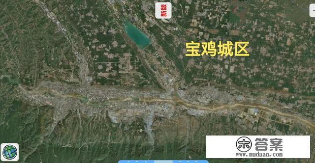 最新陕西9座非省会城市（含杨凌区）卫星地图，城市大小一目了然