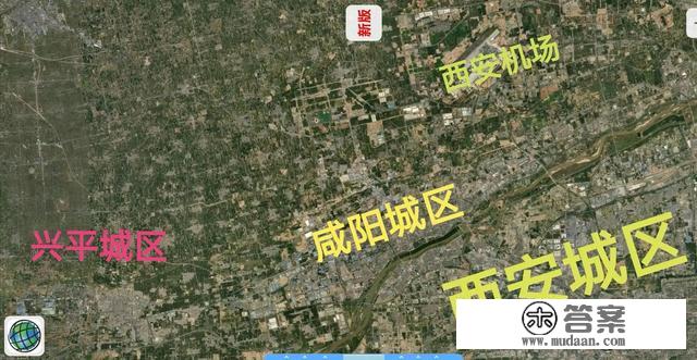 最新陕西9座非省会城市（含杨凌区）卫星地图，城市大小一目了然