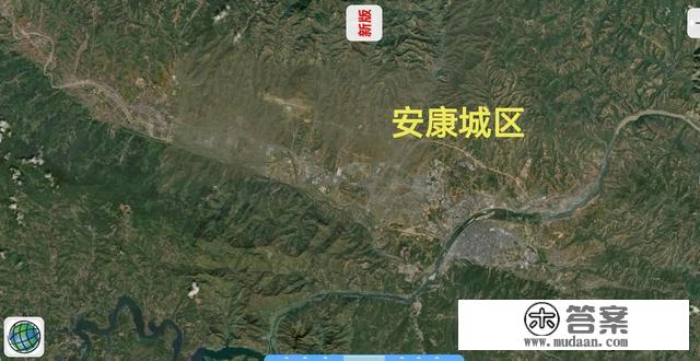 最新陕西9座非省会城市（含杨凌区）卫星地图，城市大小一目了然