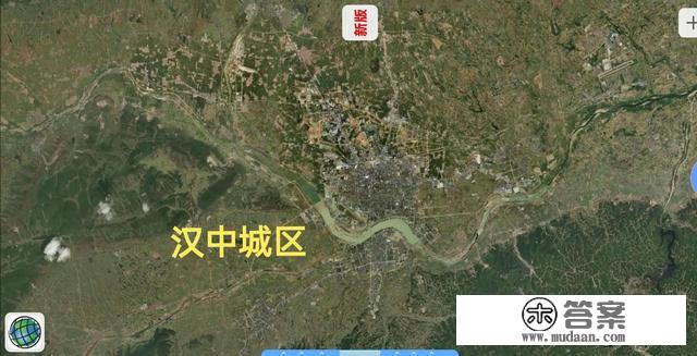 最新陕西9座非省会城市（含杨凌区）卫星地图，城市大小一目了然