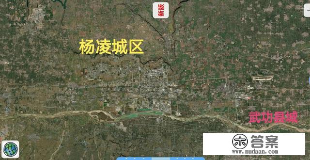 最新陕西9座非省会城市（含杨凌区）卫星地图，城市大小一目了然