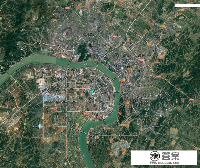 株洲市区及各县市城区建成区卫星图，看看有没有你的家乡？