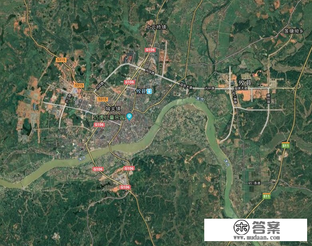 株洲市区及各县市城区建成区卫星图，看看有没有你的家乡？