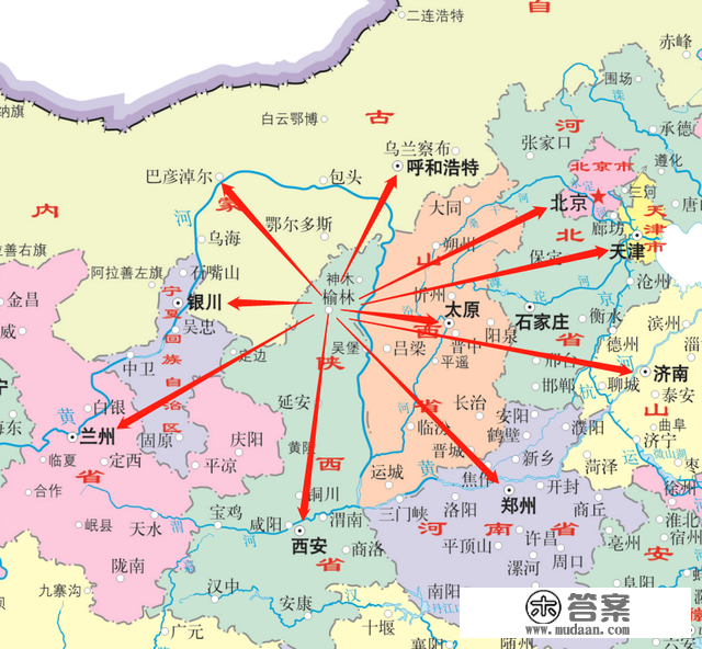 榆林市发展好了可以带动西安、太原、银川、呼和浩特