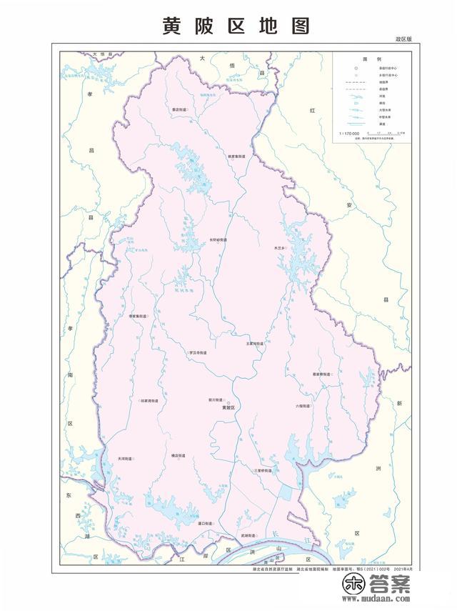 湖北省各市（州）、县地图