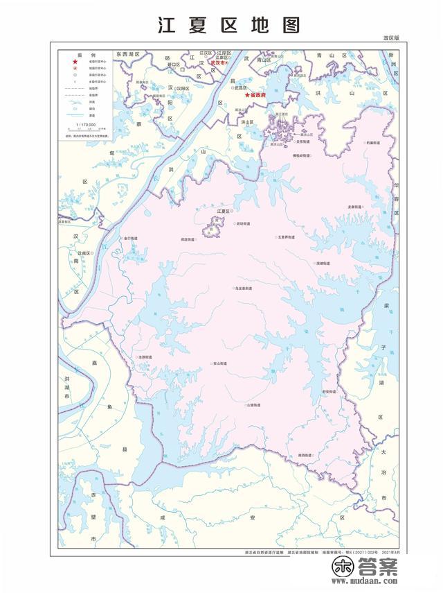 湖北省各市（州）、县地图