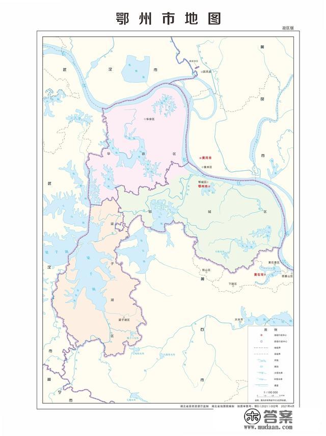 湖北省各市（州）、县地图