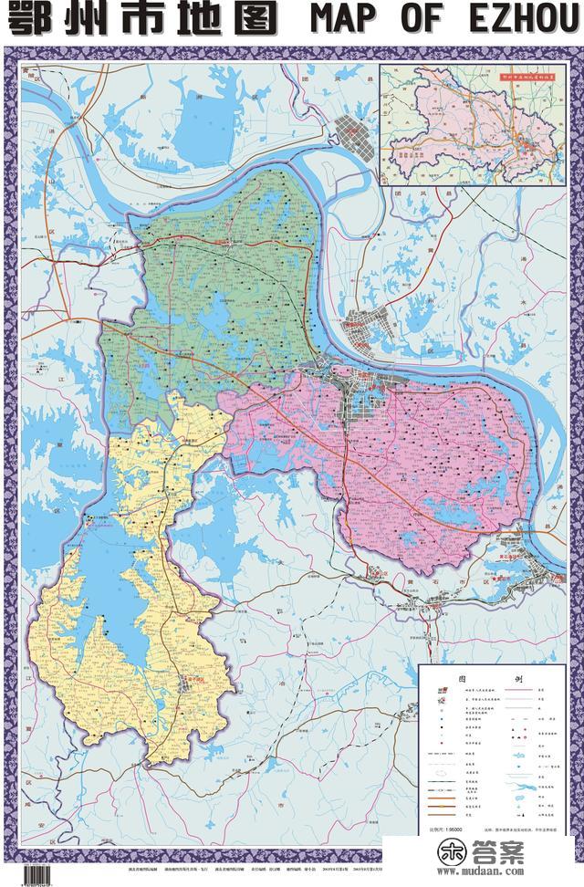 湖北省各市（州）、县地图