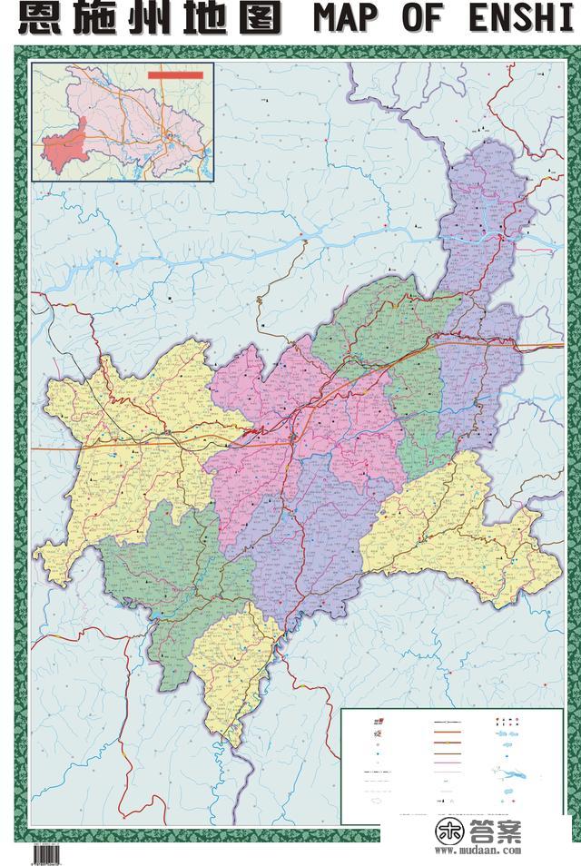 湖北省各市（州）、县地图