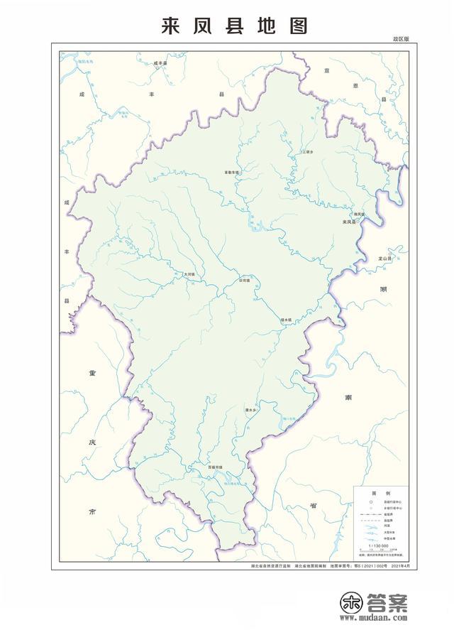 湖北省各市（州）、县地图