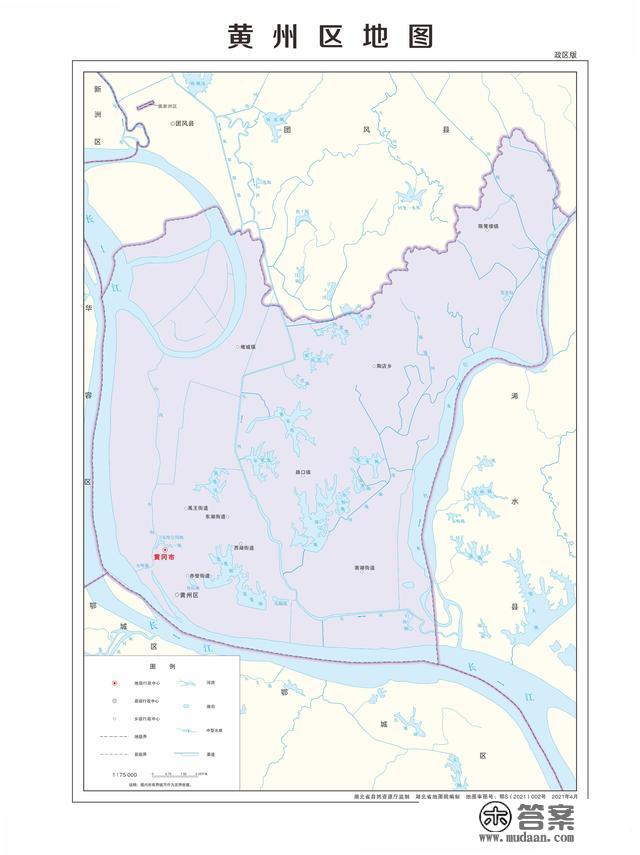 湖北省各市（州）、县地图