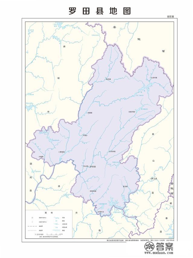 湖北省各市（州）、县地图