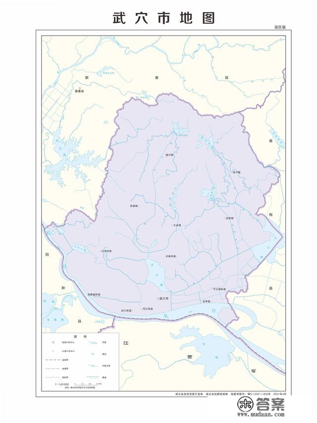 湖北省各市（州）、县地图