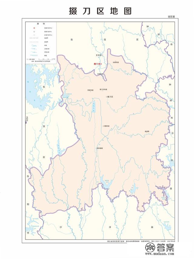 湖北省各市（州）、县地图