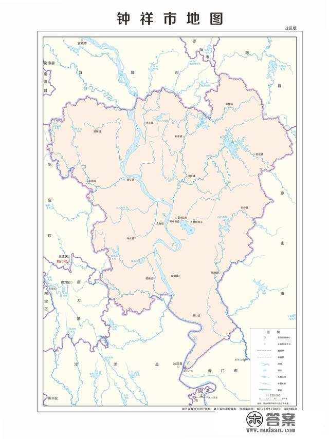 湖北省各市（州）、县地图