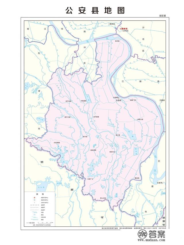 湖北省各市（州）、县地图