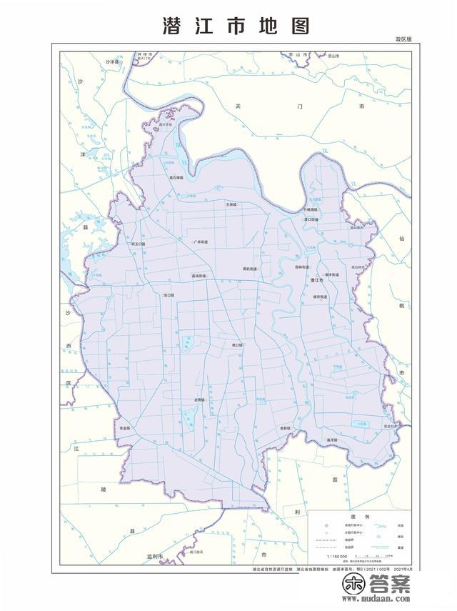 湖北省各市（州）、县地图