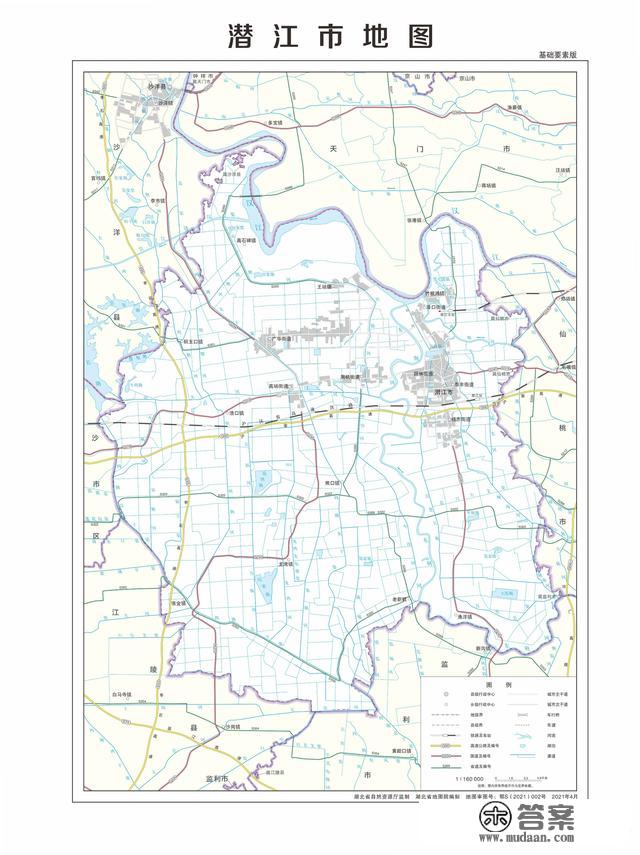 湖北省各市（州）、县地图