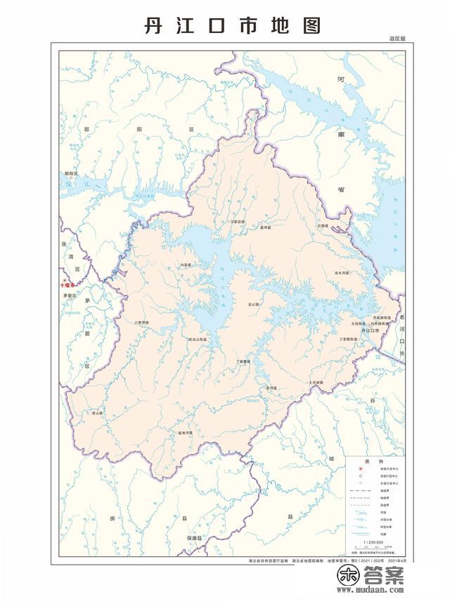 湖北省各市（州）、县地图