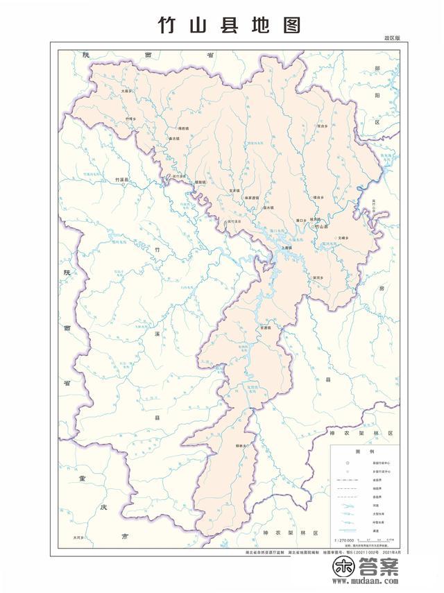 湖北省各市（州）、县地图